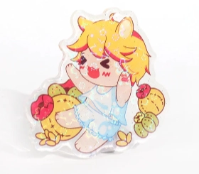 Custom Clear Holographic Acrylic Pins