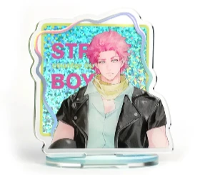 Custom Cold Foil Stamping Glitter Holographic Acrylic Standees