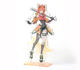 Custom Cold Foil Stamping Glitter Holographic Acrylic Standees