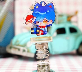 Custom Spring Shaker Acrylic Standees