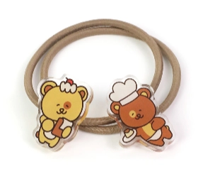 Custom Acrylic Elastic Hair Ties