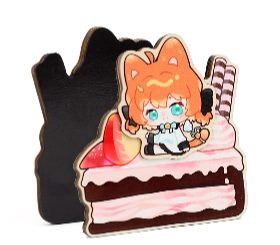 Custom Multilayer Wooden Fridge Magnets